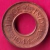 British india king george vi 1944 one pice copper coin -VA582