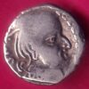 ANCIENT INDIA KSHATRAP DYNASTY KINGS PORTRAIT RARE SILVER COIN -VA583
