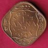 BRITISH INDIA 1944 GEORGE VI 1/2 ANNA COIN:- S2983