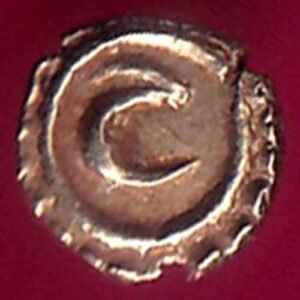 Kingdom of mysore tipu sultan pattan mint gold fanam -VA706