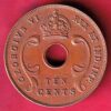 EAST AFRICA 1941 TEN CENTS Georgivs VI REX ET IND.IMP:-S4078