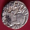 Hindushahia, kabul n gandhara silver drachma horseman n bull –S3951