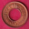British india king bombay mint george vi 1945 one pice beautiful copper Coin:- S4341