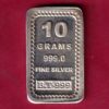 SILVER BAR: W –9.96 gm BHARAT TRADARS KALASH & SWASTIKA –S4490