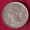 EAST INDIA COMPANY 1840 DIVIDED LEGEND VICTORIA QUEEN ONE RUPEE SILVER COIN – S4835