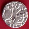 Hindushahia, kabul n gandhara silver drachma horseman n bull –Sa1613