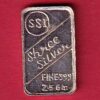 Silver bar : SSI Shree silver gram : 2.45 fine silver -S5639