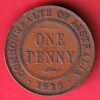 COMMONWEALTH OF AUSTRALIA 1933 GEORGEVS ONE PENNY COPPER COIN - S5653