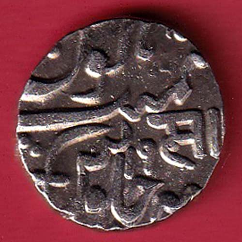 Baroda State RY19 sayaji rao Gaykwad one rupee silver coin  -  s5888