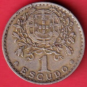 World coin : Republica Portuguesa 1962  1 Escudo -  s5892