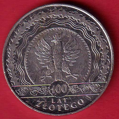 world coin : 100 LAT ZLOTECO  -  s5912
