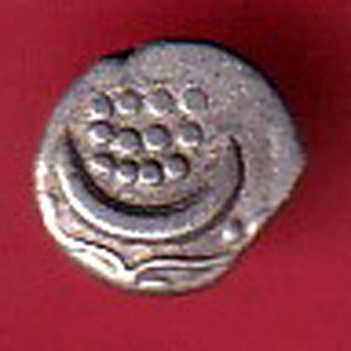 TRAVANCORE STATE RAJARAM VERMA IV SILVER CHUKRAM COIN  -  s5915