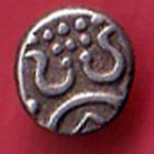 TRAVANCORE STATE RAJARAM VERMA IV SILVER CHUKRAM COIN -  s5916