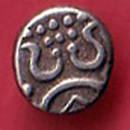 TRAVANCORE STATE RAJARAM VERMA IV SILVER CHUKRAM COIN -  s5916