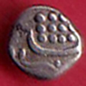 TRAVANCORE STATE RAJARAM VERMA IV SILVER CHUKRAM COIN :- SA2425