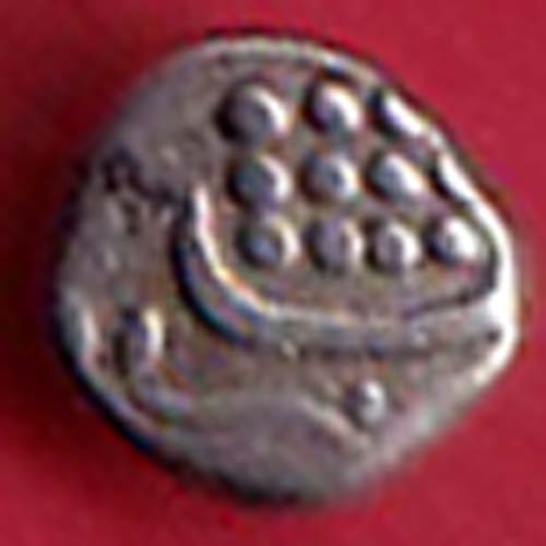 TRAVANCORE STATE RAJARAM VERMA IV SILVER CHUKRAM COIN :- SA2425