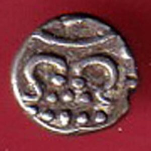 TRAVANCORE STATE RAJARAM VERMA IV SILVER CHUKRAM COIN  -  s6043