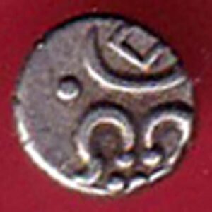 TRAVANCORE STATE RAJARAM VERMA IV SILVER CHUKRAM COIN  -  s6100
