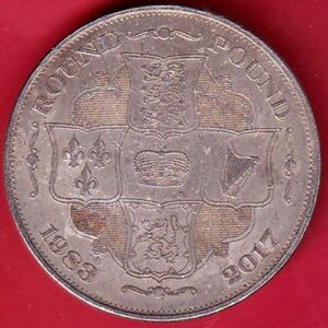 world coin: The great one pound coinrace1983-2017 –SA2323
