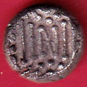 ANCIENT INDIA GADHAYA DYNASTY KING PORTRAIT COIN–SA2328