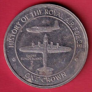 2008 Gibraltar 1 One Crown RAF History English Electric Lightning Aircraft Coin – AA333