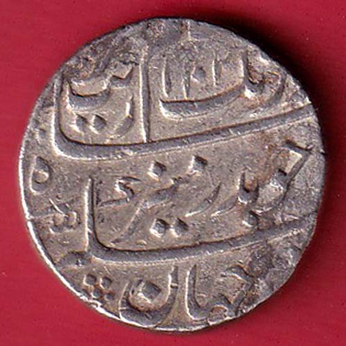 mughals aurangzeb ah 1102/ ry 34 surat mint one rupee silver coin - VA3801