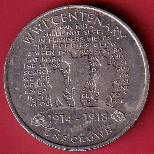 elizabeth ii queen of zibraltar 2014 one crown - VA3755