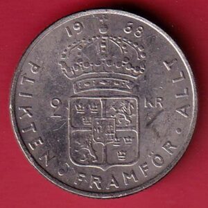 Sweden 1968 2 Kronor 240181 combine– AA556