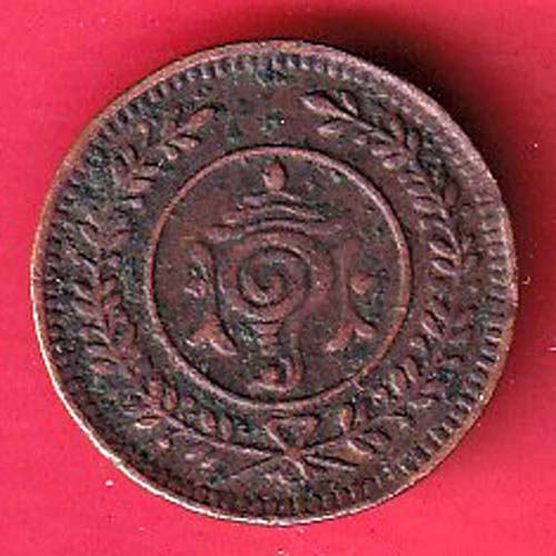 travancore state four cash copper coin– AA526