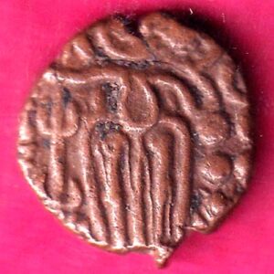 ANCIENT INDIA RAJA RAJ CHOLA CHOLA DYNASTY OCTOPUS MAN COIN– va4114