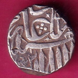 MUGHALS MOHD. AKBAR HALF MAHMUDI SILVER COIN – va4147