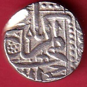 MUGHALS MOHD. AKBAR “SWASTIK MARK” MAHMUDI SILVER COIN– S6693