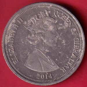 elizabeth ii queen of the united kingome one crown , / queen of gibraltar 2014 - SA3415