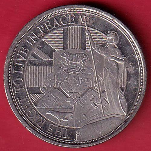 The Right Ti Llive In Peace Elizabeth ii d.g. Regina Gibraltar 2022 Half Crown – S6872