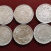Set of rupees of king george vi 1940,41,42,43,44,45 AA1254
