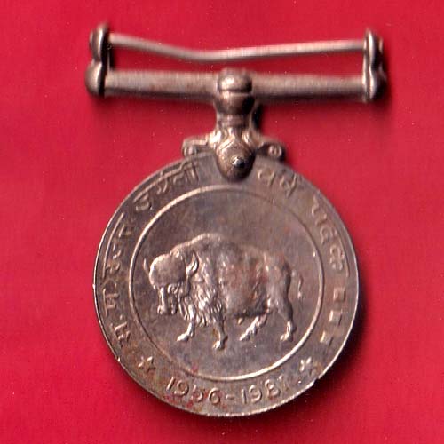 Madhya Pradesh Rajat Jayanti Varsh Padak 1956 – 1981 Madhya Pradesh Shasan / Satya Mew Jayate– S6852