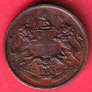 EAST INDIA COMPANY 1835 1/12 anna COPPER COIN – S6857