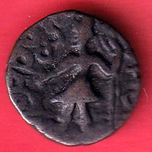 ANCIENT INDIA KUSHAN KING DYNASTY BEAUTIFUL SCARE COPPER COIN – S6885