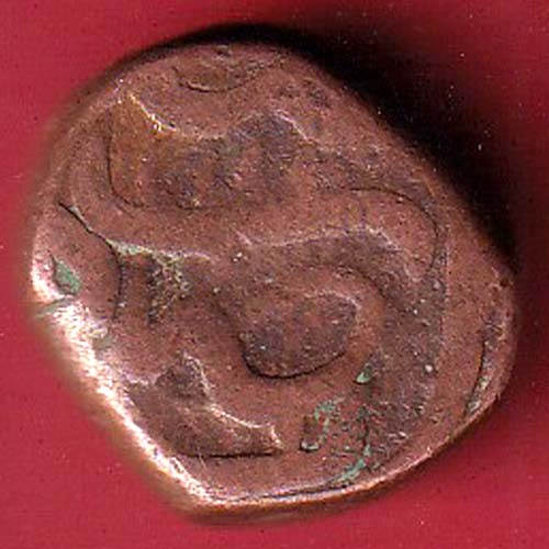 MUGHALS AURANGZEB Machlipattan COPPER PAISA COIN:- SA3381