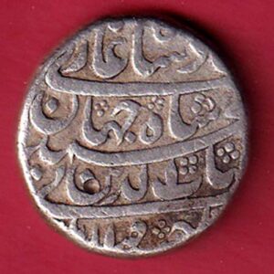 mughals shahjahan surat mint one rupee silver coin – aa1374