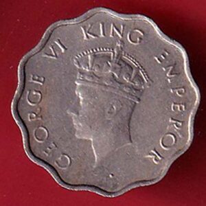 british india 1939 one anna george vi coin- SA3567