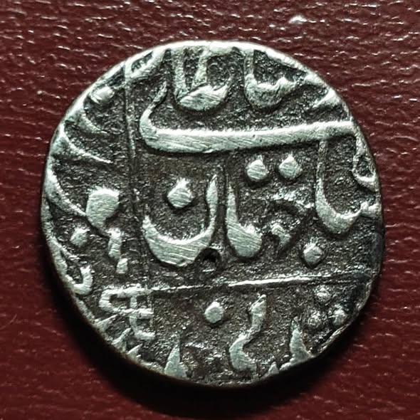 Shahjahan surat mint half rupee AA1408