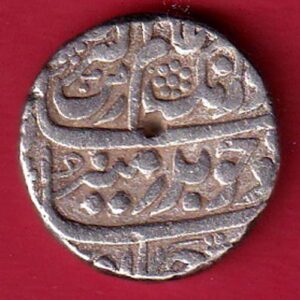 MUGHALS AURANGZEB GOLKUNDA MINT ONE RUPEE SILVER COIN- Sa3750
