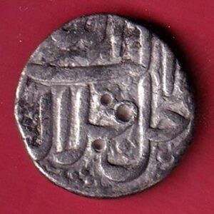 MUGHALS AKBAR AHEMDABAD MINT ONE RUPEE SILVER COIN- Sa3751