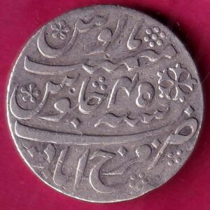 BENGAL PRESIDENCY ry 45 INO SHAH ALAM FARRUKHABAD ONE RUPEE SILVER COIN– AA1467