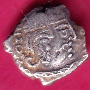Ancient india gupta dynasty king portrait RARE SILVER COIN – AA1422