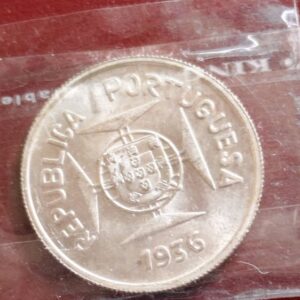 UNC  Portuguese India half rupee : Aa1431