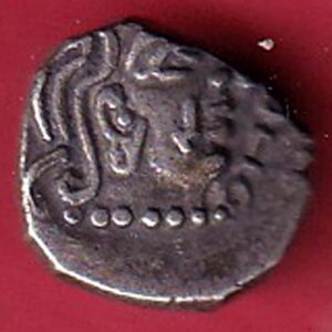 ANCIENT INDIA GUPTA DYNASTY KUMAR GUPTA KINGS PORTRAIT SILVER BEUTIFUL COIN- S7141