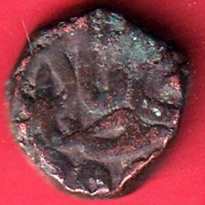 mughals akbar half dam copepr coin - S7203