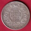 BRITISH INDIA 1913 BOMBAY MINT  GEORGE VI KING ONE RUPEE SILVER COIN- S7285
